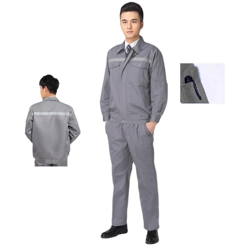 Conjunto Uniforme Profissional EPi Faixa Refletiva Obra Segurança do Trabalho Eletricista Mecanico Construçao Civil Serviço