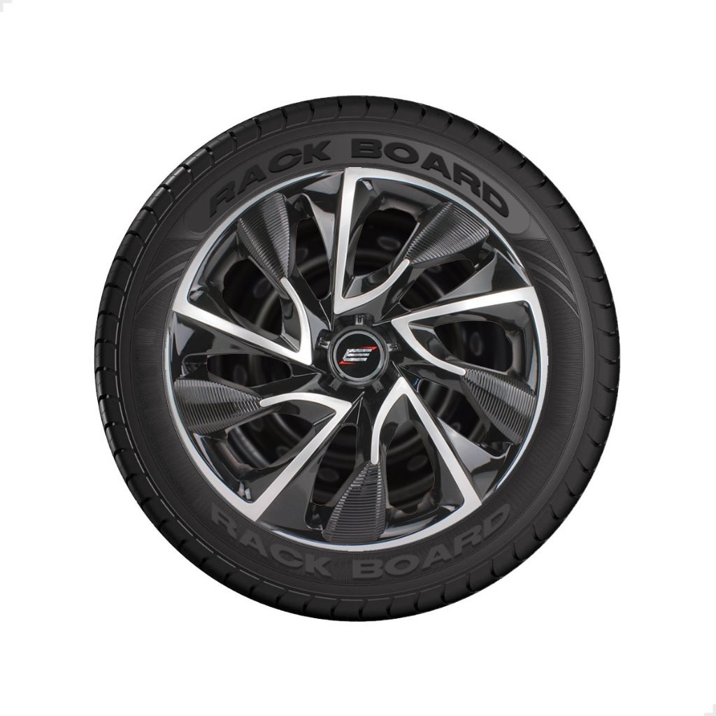 Reposição 1 Calota Esportiva Elitte Ds4 Preto e Prata