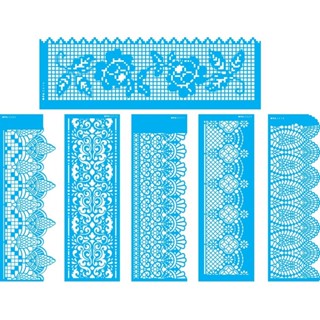 Kit Stencil Opa 10x30 Com 6 Stencil Barrado Renda Opa Criando Arte em Oferta na Shopee