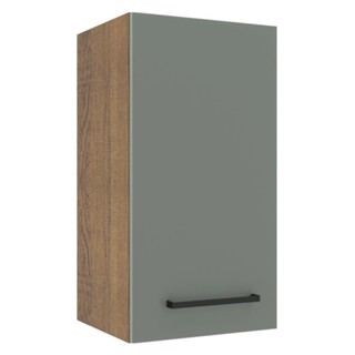 Armário de Cozinha Aéreo 35 cm 1 Porta Rustic/Cinza Agata Madesa em Oferta na Shopee