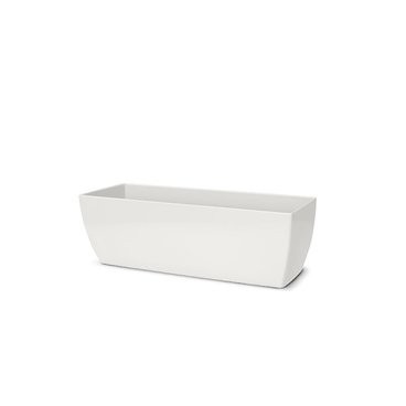 Vaso Cachepô de Plástico Jardineira Elegance N 1 Nutriplan cor Branco