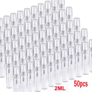 Frascos De 2ml De Mini Spray De Plástico Transparente Vazio Atomizador De Perfume Fofo Para Essencial De Viagem Líquido