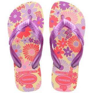 Chinelo Infantil Havaianas Flores Kids - Roxo em Oferta na Shopee