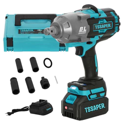 Chave de impacto a Bateria 21v 2100Nm 4500rpm com Acessórios Tssaper TSCH21-3