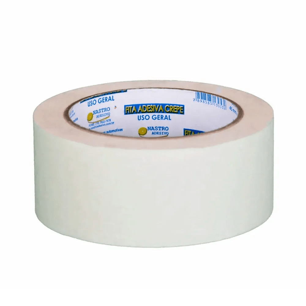 FITA CREPE 18MMX40MM BRANCA NASTRO (KIT C/ 10 UNIDADES) - Stationery