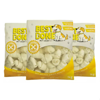 Osso nó petiscos tamanhos variados 1 kg Best Bone em Oferta na Shopee