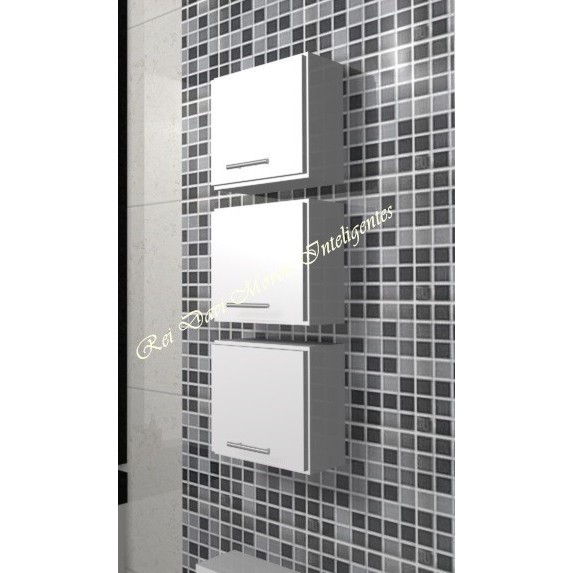 Trio De Nicho Decorativo 100% Mdf 30x30x20 C/ Porta
