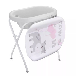 Banheira Trocador Luxo Spa Prime Baby Antiderrapante Cinza em Oferta na Shopee