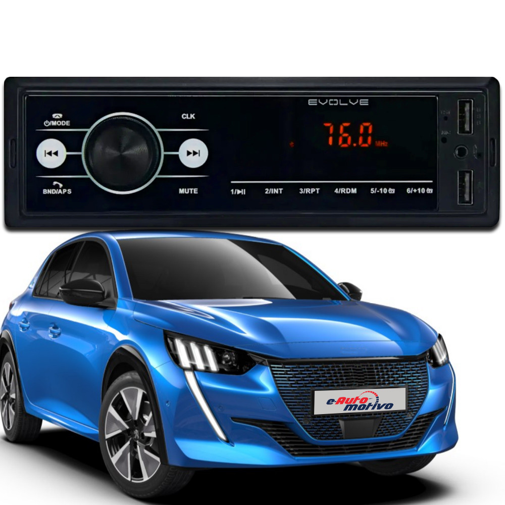 MP3 Player Automotivo Multilaser Evolve Touch P3354 1Din Bluetooth Entradas USB Touch Screen AUX FM em Oferta na Shopee