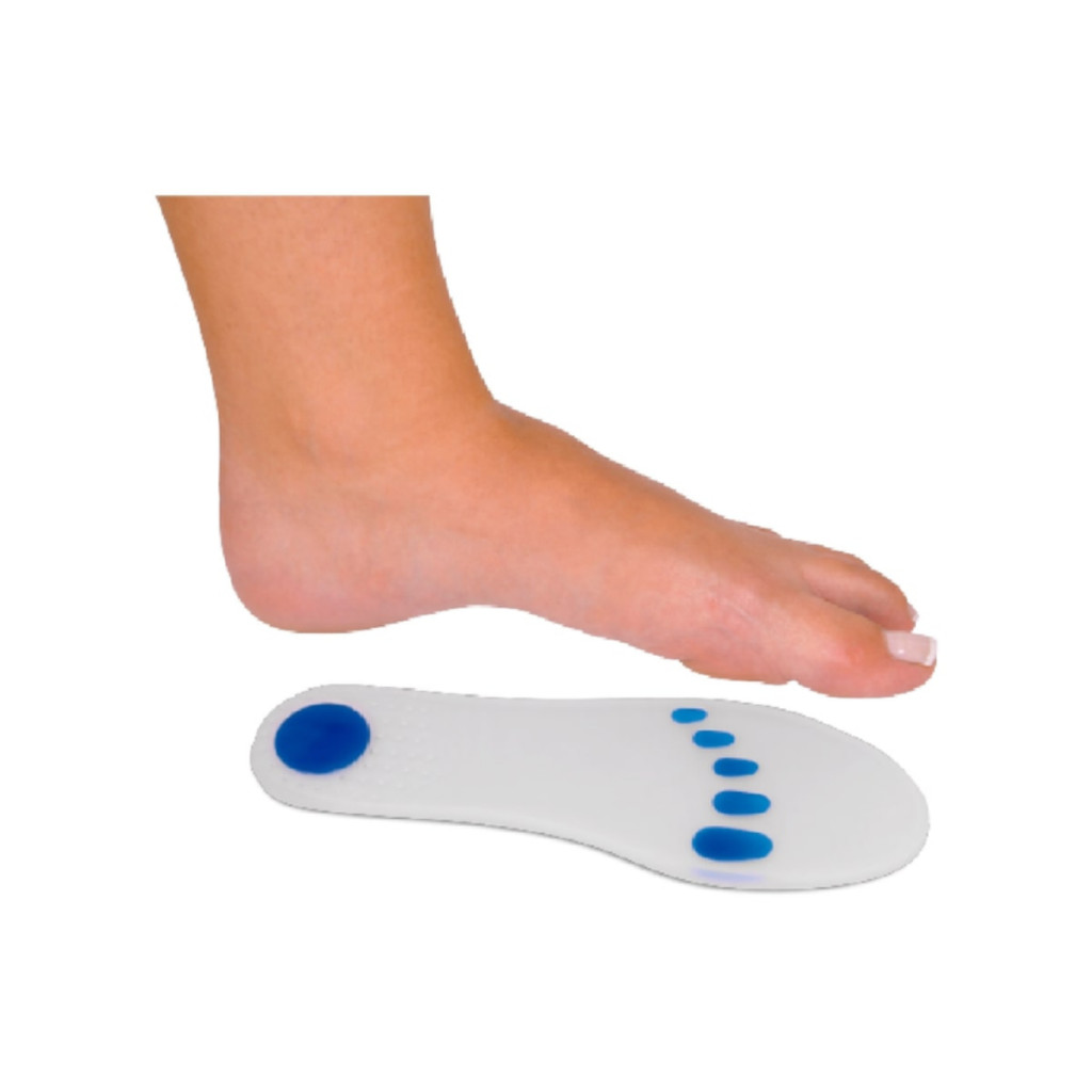 Palmilha de Silicone Inteira com Ponto Azul Especial