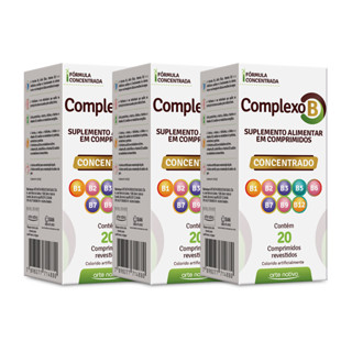 Kit 3 und Complexo B Concentrado 20 Cpr em Oferta na Shopee