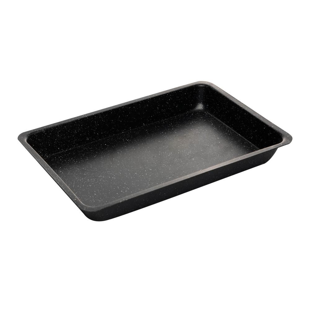 Assadeira Antiaderente Lyor de Aço Preta 28cm x 17cm x 3cm - Home & Living