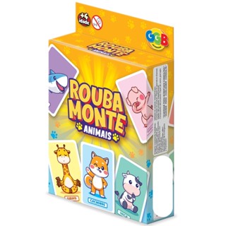 JOGO ROUBA MONTE ANIMAIS 54 CARTAS GGB DIVERSÃO BRINQUEDOS RACIOCÍNIO LÓGICO CRIANÇAS MESA BARALHOS em Oferta na Shopee