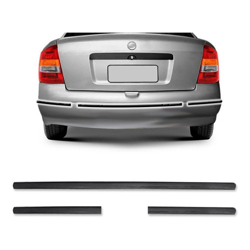 Friso Protetor Parachoque Astra 4pts 1998 A 2002 Hatch Preto