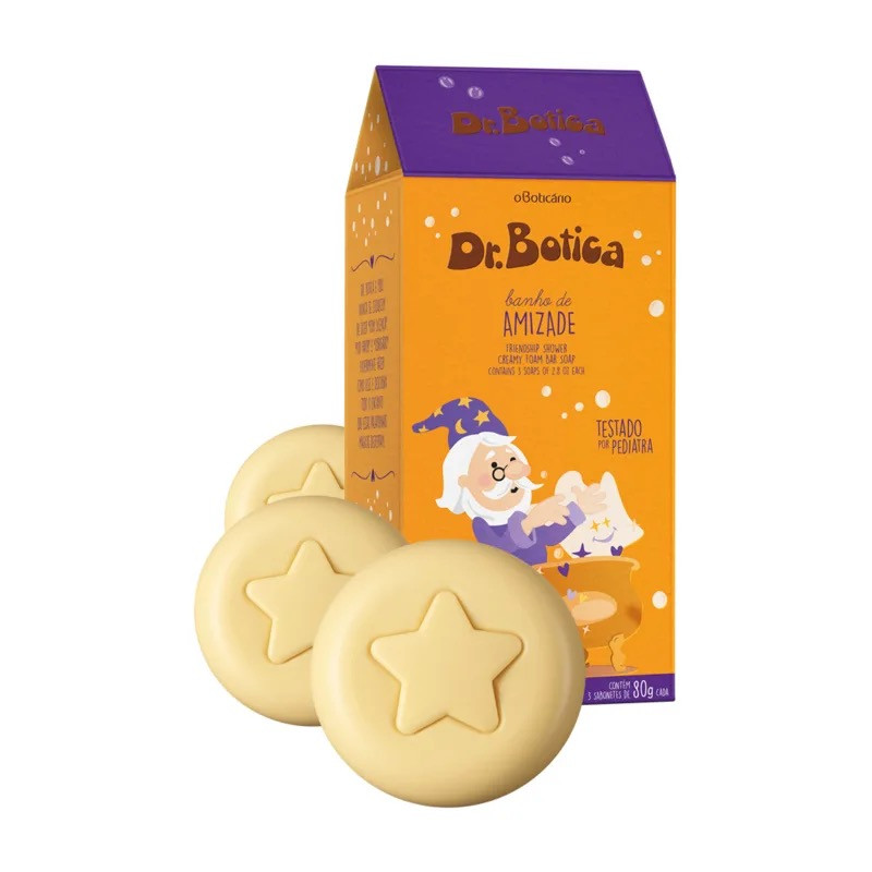 Sabonete Barra Trio Dr. Botica Banho De Amizade 80g cada em Oferta na Shopee