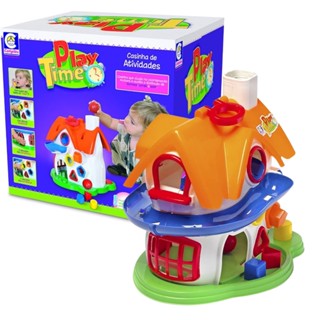 Casa Com Atividades Play Time para Crianças a Partir de 10 Meses Cotiplás - 1998 em Oferta na Shopee