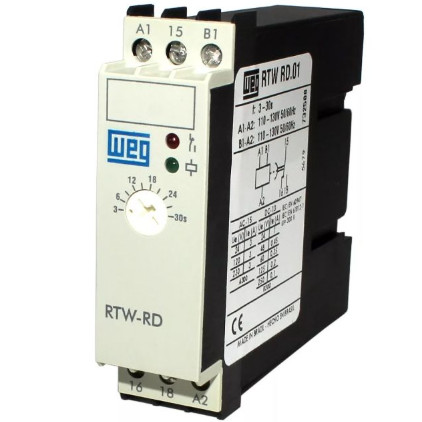 RELE DE TEMPO CICLICO RTW-CI 1NAF3 30SEG 220V WEG