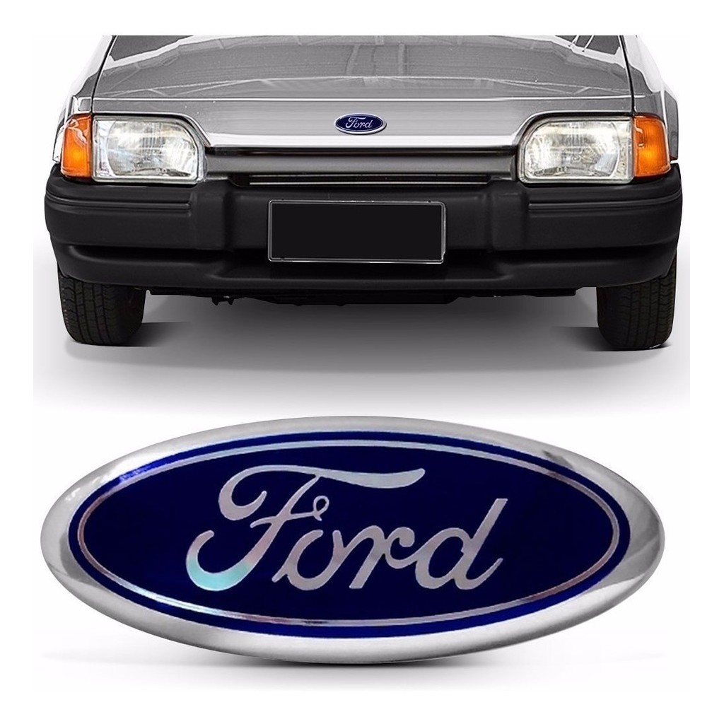 EMBLEMA GRADE FORD CAPO ESCORT 84/95 CORCEL AZUL 3080 A
