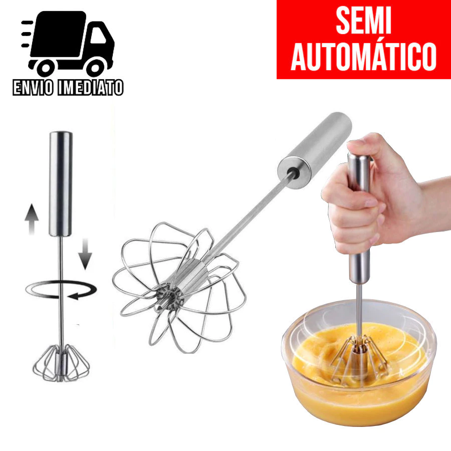 Coisas Diferentes para Casa Fue Misturador Mixer Giratório Semi-Automático Cozinha Batedor de Ovos — imagem 1