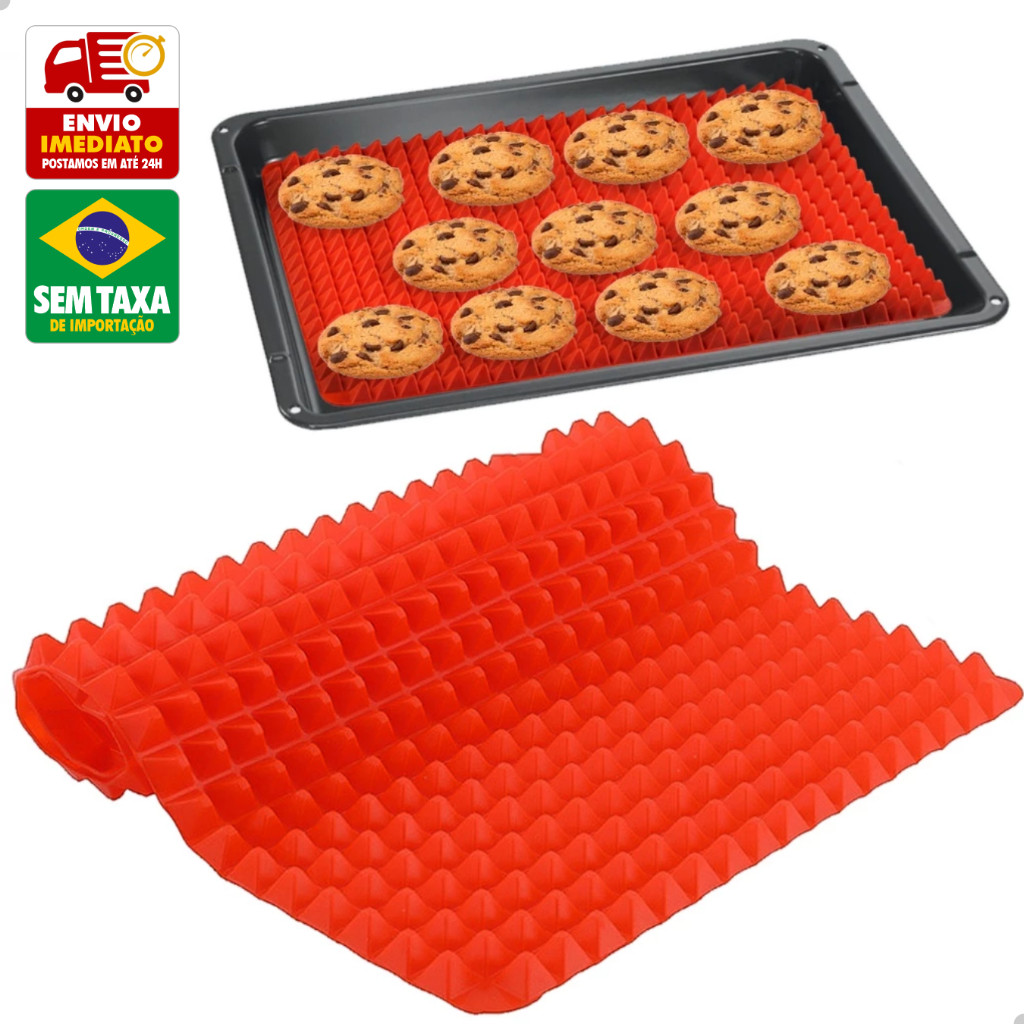 Esteira Tapete Culinário Silicone Antiaderente Livre de BPA 30x40cm Livon 4945 em Oferta na Shopee