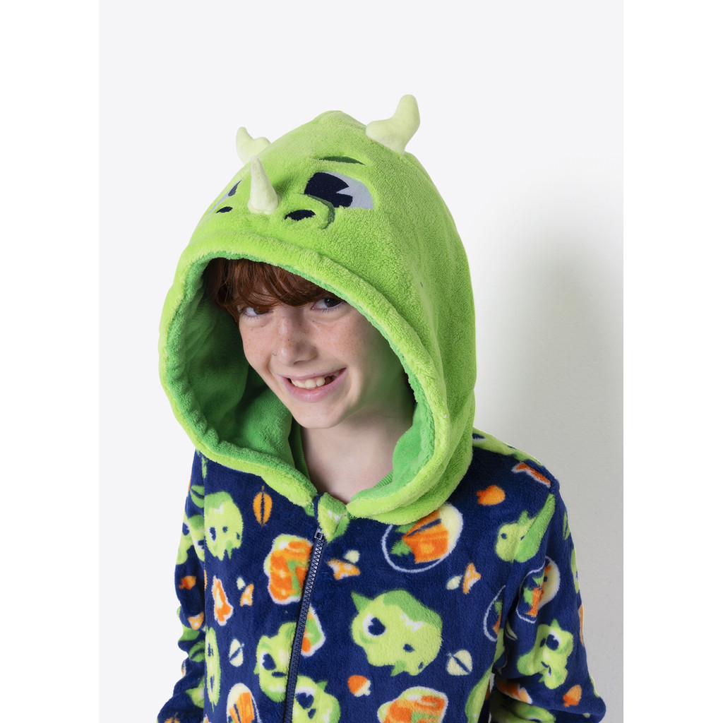Macacão Manga Longa Soft Menino Teen Dragão Camping - Puket