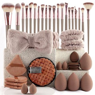 Profissional 20-56 Pçs Pincéis De Maquiagem Conjunto Macio Fundação Sombra Corretivo Mistura Blush Escova Kabuki Ferrame em Oferta na Shopee