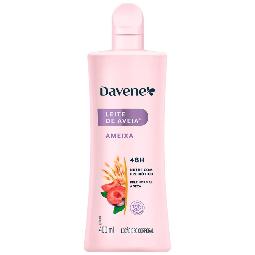 Hidratante Corporal Leite de Aveia e Ameixa 400ml Davene
