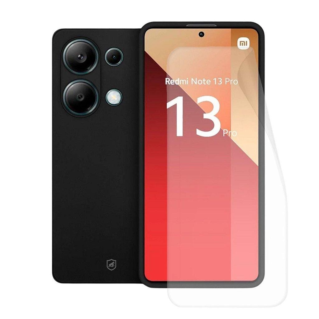 Kit Capa Silicon Veloz e Película Hydrogel HD para Xiaomi Redmi Note 13 Pro 4G - Gshield - Mobile & Gadgets