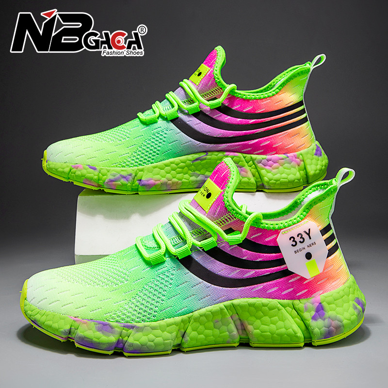 Men's casual sports shoes breathable and lightweight mesh camouflage shoes outdoor competition sports shoes em Oferta na Shopee