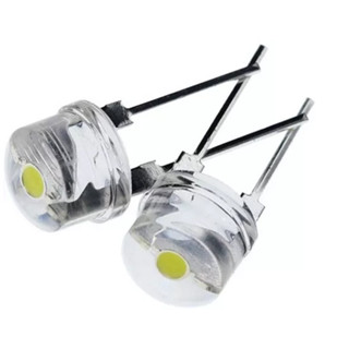 Kit 10x Led 8mm Alto Brilho Transparente Straw Hat Brilhante em Oferta na Shopee