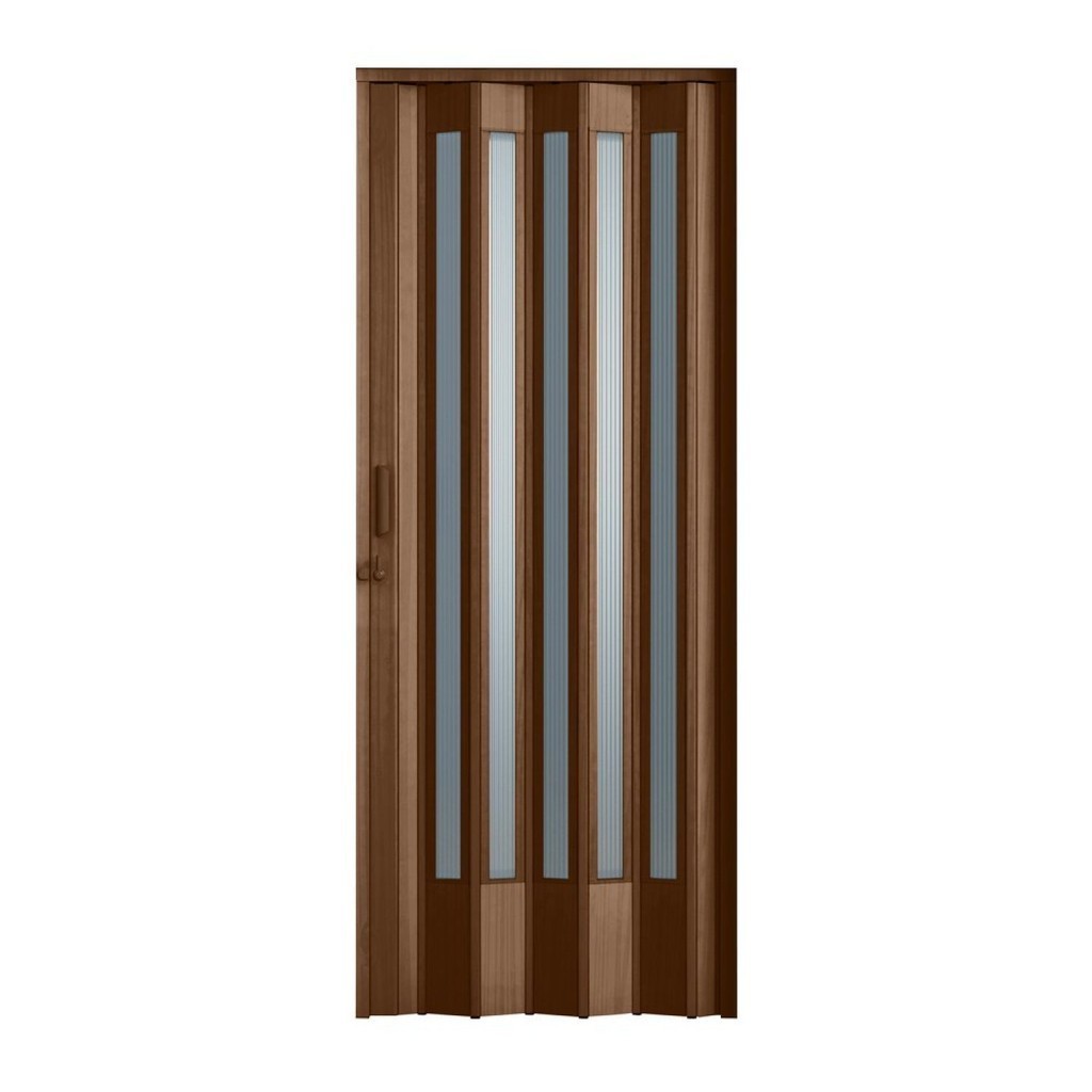 Detalhes do Porta Sanfonada de PVC 210x72cm Plastporta BCF Imbuia