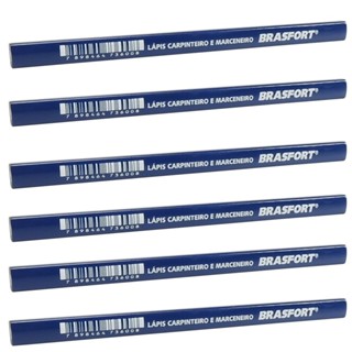 Kit de Lápis para Carpinteiro com 6 peças - Brasfort