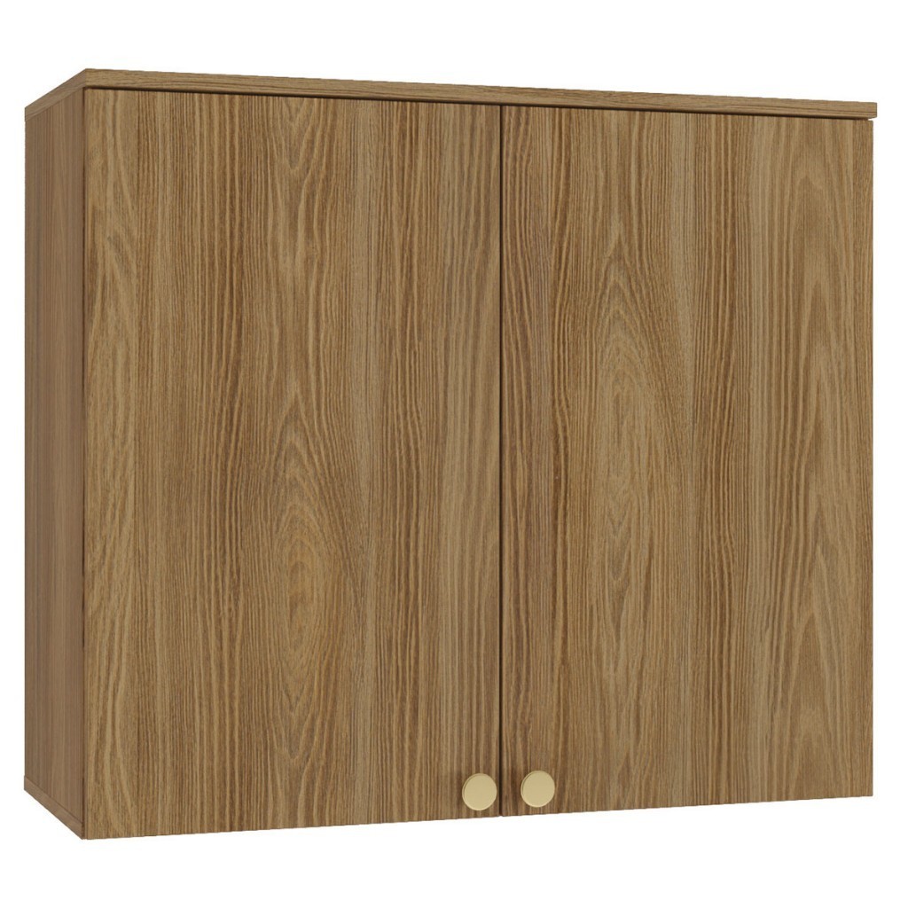 Armário Aéreo Cozinha Botanic 80 Cm 2 Portas Nogueira Fosco - Kappesberg em Oferta na Shopee