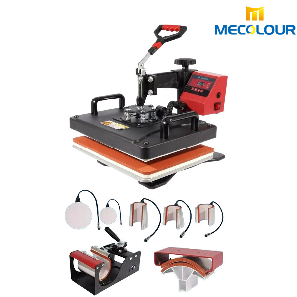 Máquina de Impressão por Sublimação 8 em 1 Máquina Multifuncional de Prensa Térmica Plana Pode Personalizada Mecolour em Oferta na Shopee