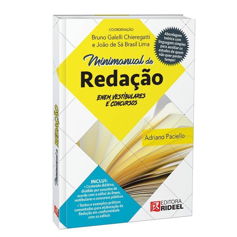 Minimanual de Redação: Enem, vestibulares e concursos - 1ª edição em Oferta na Shopee