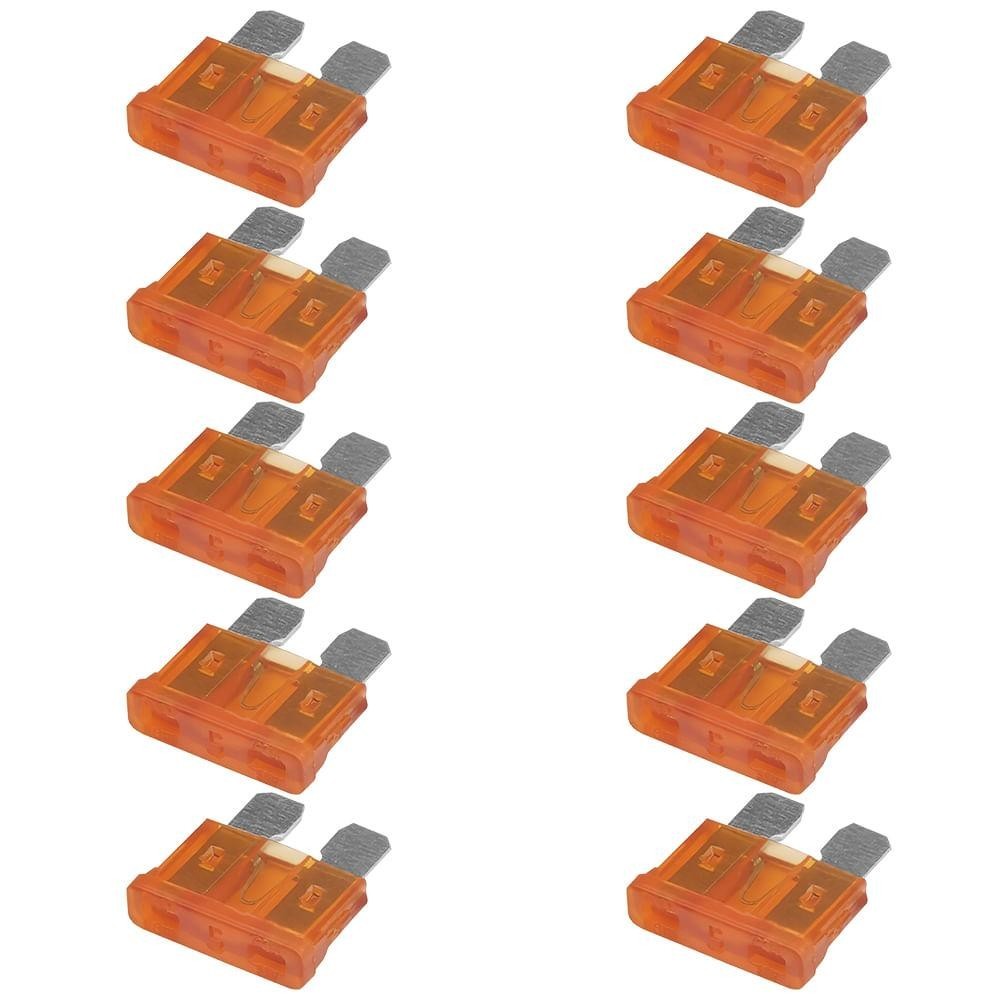 10 Fusíveis Lâmina 5A Universal Laranja AMS 16005 em Oferta na Shopee