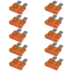 10 Fusíveis Lâmina 5A Universal Laranja AMS 16005