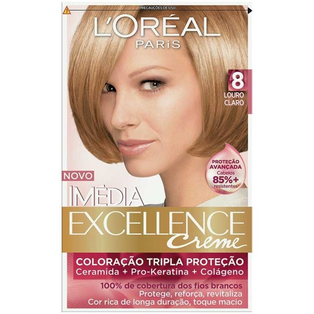 Tintura Imedia Excellence 8 Louro Claro