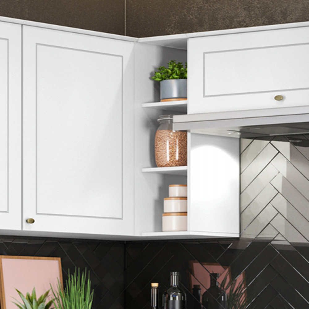 Armário de Cozinha Canto Reto 94 Cm 01 Porta Nova York Henn