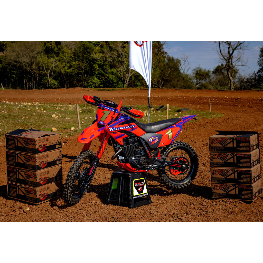 Aletas do Tanque Tornado Xr 250 Sport Abas do Tanque Amx Ano 2001 a 2008 · foto 2