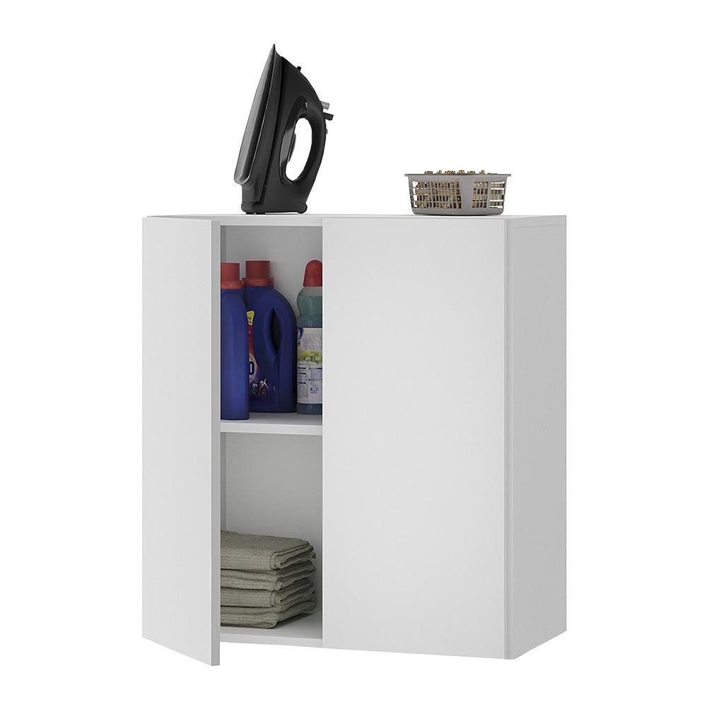 Armário Lavanderia com 2 Portas Multimóveis FG5021 Branco - Home & Living
