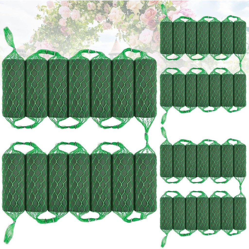 14 Peças Espuma Floral Molhada Garland Para Flores Frescas Artesanal Jardim Doméstico Decoração De Casamento Arco Porta Arranjo De Mesa Material De Bricolage