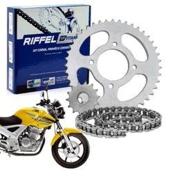 Kit Relação Tração Transmissão CBX Twister 250 2001 à 2008 Original Riffel S/ Retentor