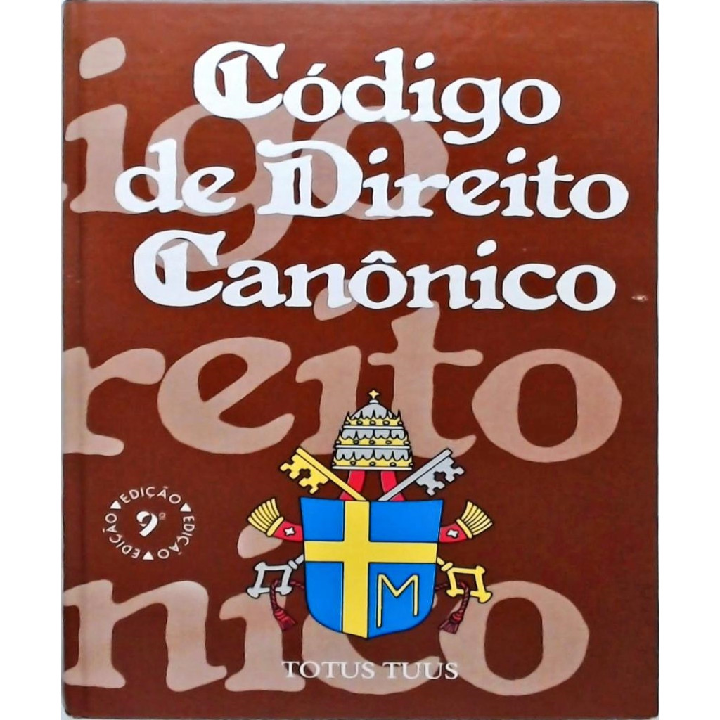 Código de Direito Canônico autor João Paulo  II