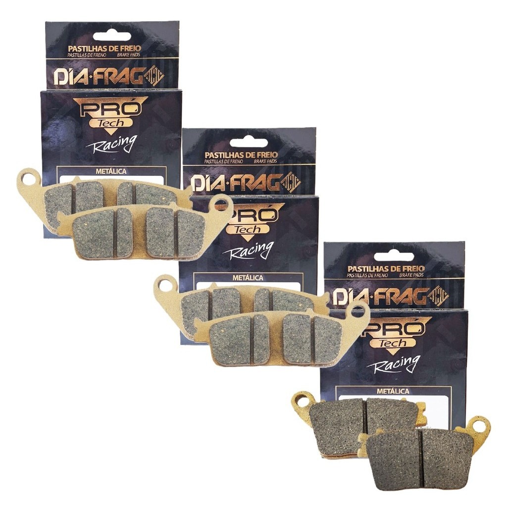 Kit Pastilhas de Freio Cb 600f Hornet Sem Abs 2008 A 2014 Diafrag Pro Tech Racing em Oferta na Shopee