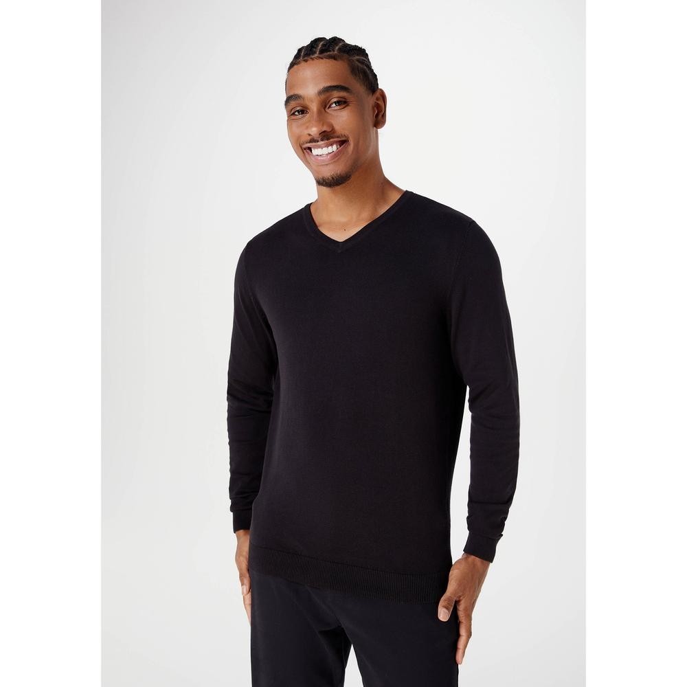 Blusão Básico Masculino Regular Gola V Em Tricô Hering - Men Clothes