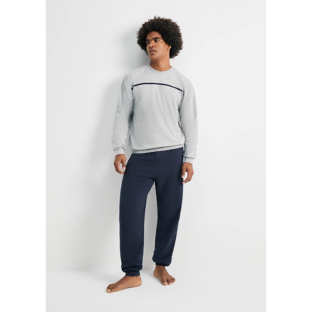 Pijama Longo Masculino Em Moletom Hering em Oferta na Shopee