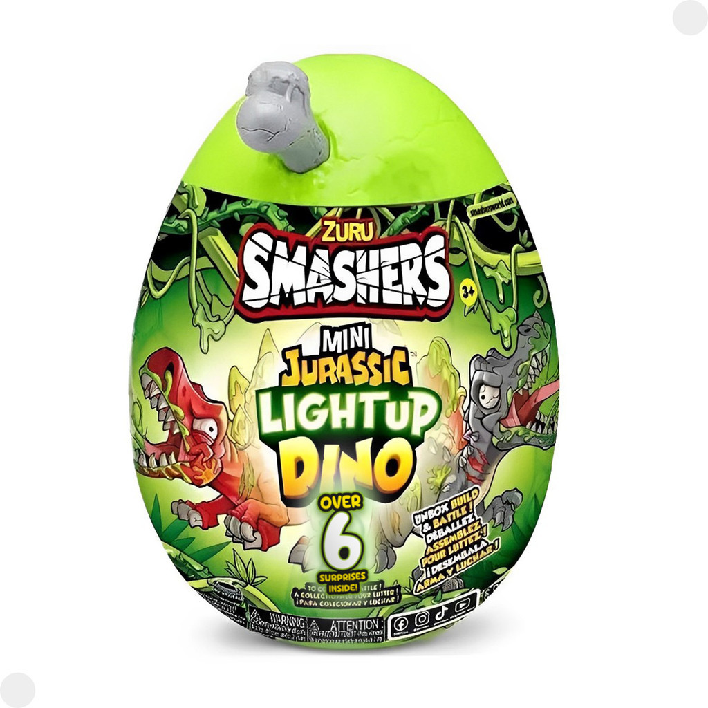 Smashers Light Ovo Médio Dino Cinza Série 01 F0128-6 - FUN em Oferta na Shopee