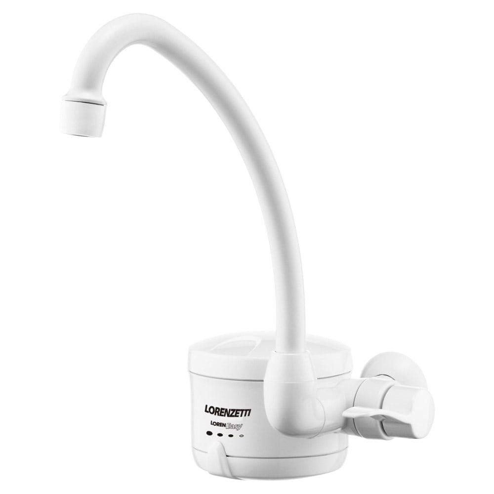 Torneira Elétrica Lorenzetti Easy 4 Temperaturas Branca Bica Alta 5500W, 220V em Oferta na Shopee