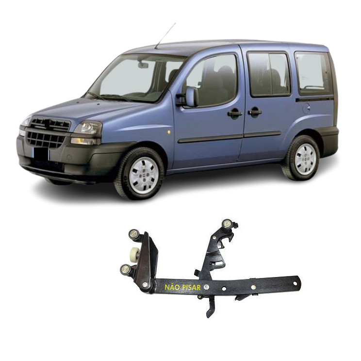 Guia Inferior Lateral Doblo 2001 2003 2007 2010 2015 2018 A 2021 Porta Corredica Lado Esquerdo